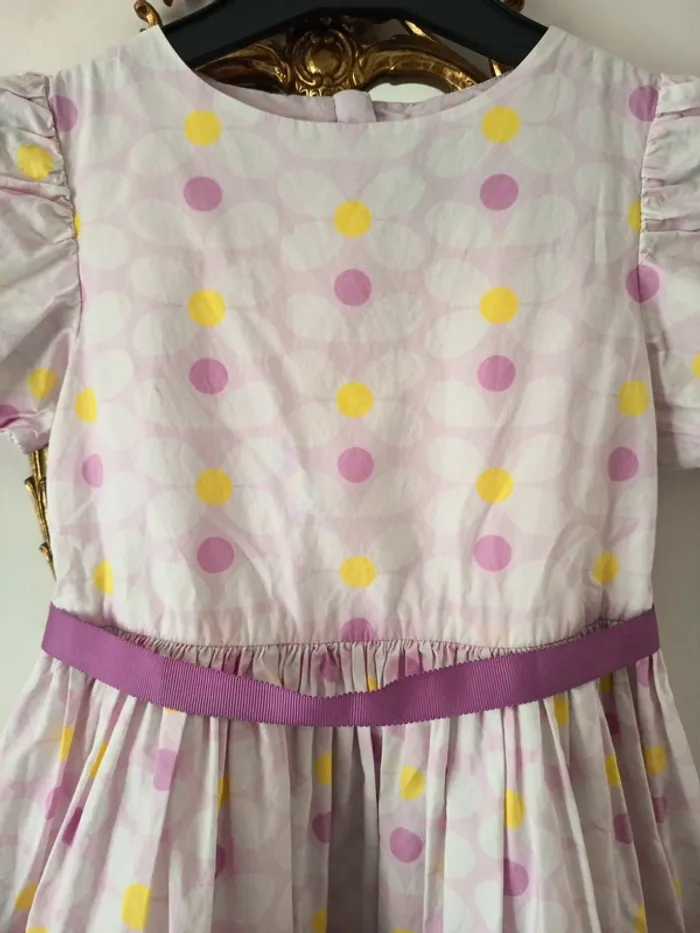 Robe fleurs avec ceinture - photo numéro 2