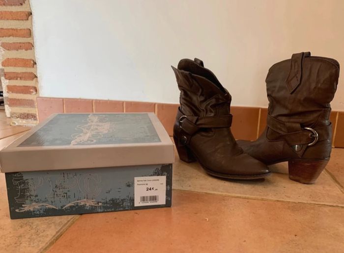 Bottes marron 38