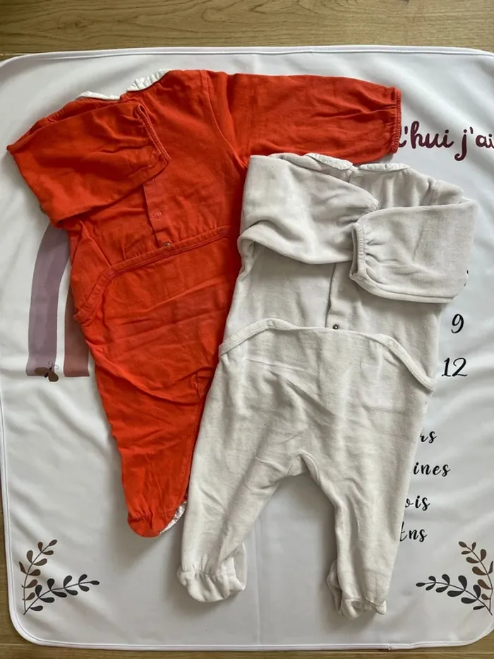 Lot de 2 pyjamas bébé fille – Obaïbi – Taille 18 mois - photo numéro 2
