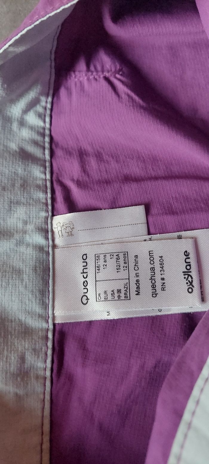 Jupe short mauve et bleu - photo numéro 3