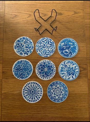 Dessous de verre peinture diamant