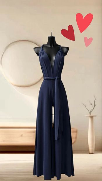 Combi bleu marine fabriquée en France dos nu