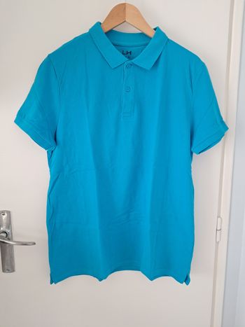 Polo manche courte taille XL turquoise unis
