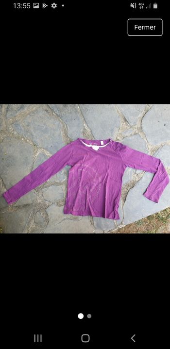 Superbe t-shirt ml leger 12a