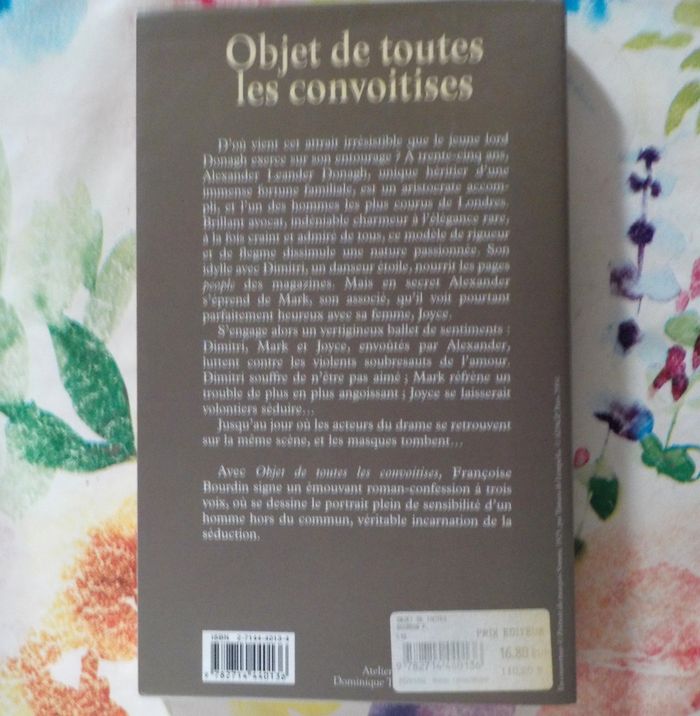 OBJET DE TOUTES LES CONVOITISES de Françoise BOURDIN Ed. Belfond - photo numéro 3