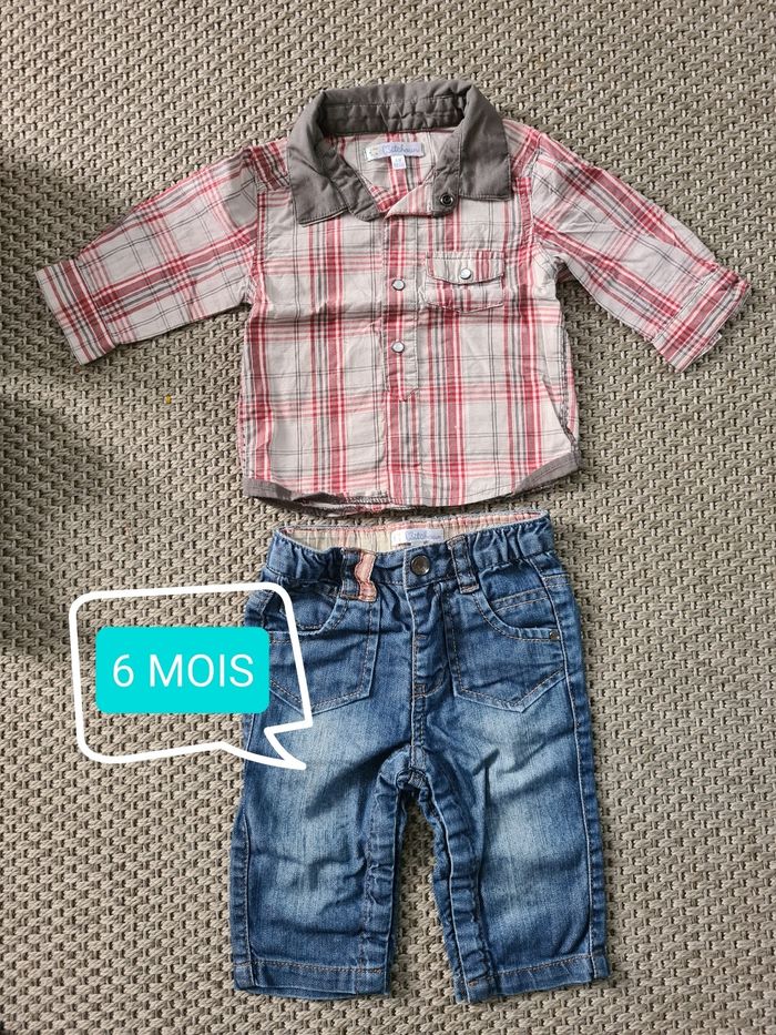 Ensemble chemise et jean - 6 mois