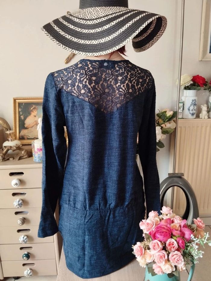 🌿Robe à Pans & Dentelle Le Temps des Cerises T38/40🌿 - photo numéro 7
