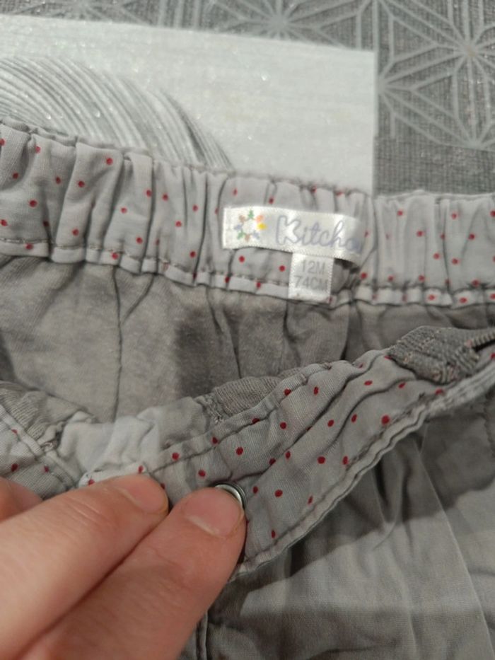 Pantalon fille 12 mois 74 cm - photo numéro 4