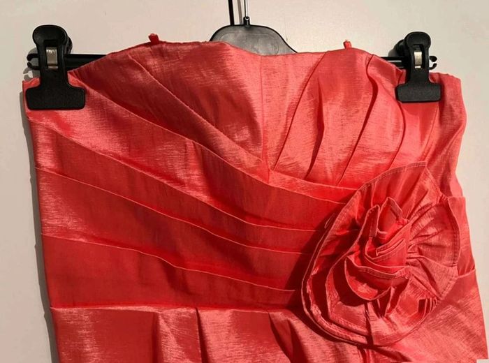 Robe  cocktail  bal  femme  38/40  polyester comme neuve - photo numéro 2