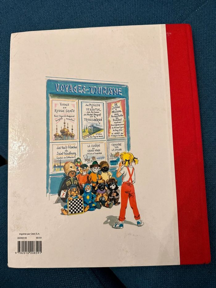 Caroline en Russie édition limitée reliure rouge livre bd album Pierre Probst - photo numéro 2