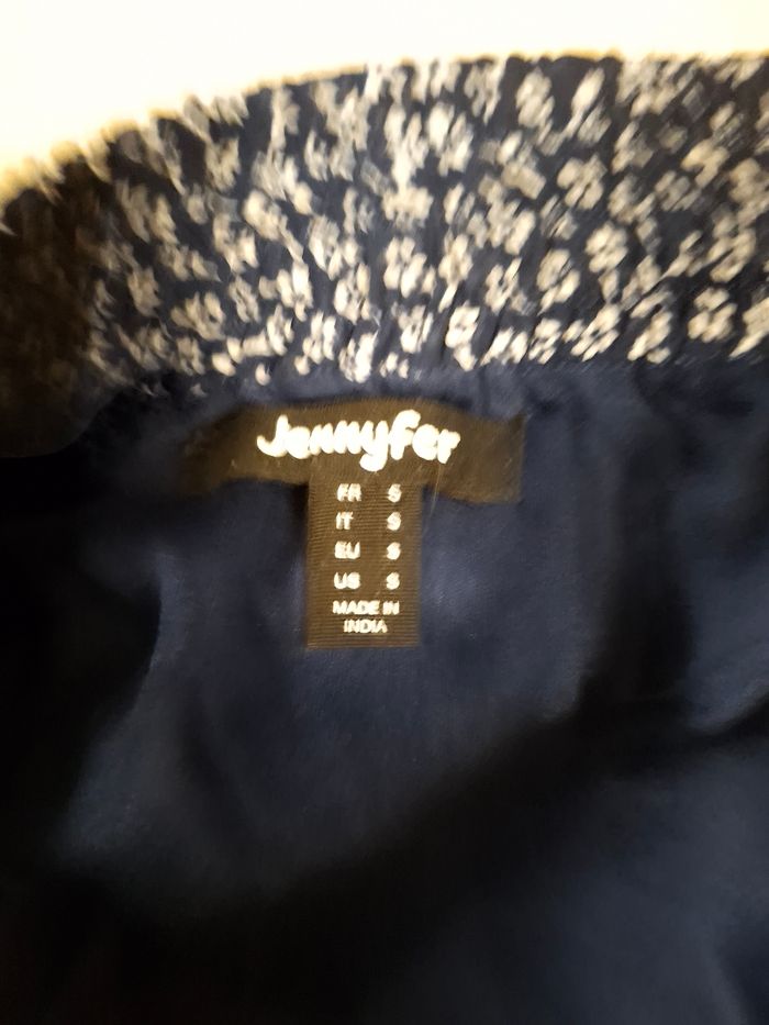 Jupe bleu fleuri - photo numéro 2