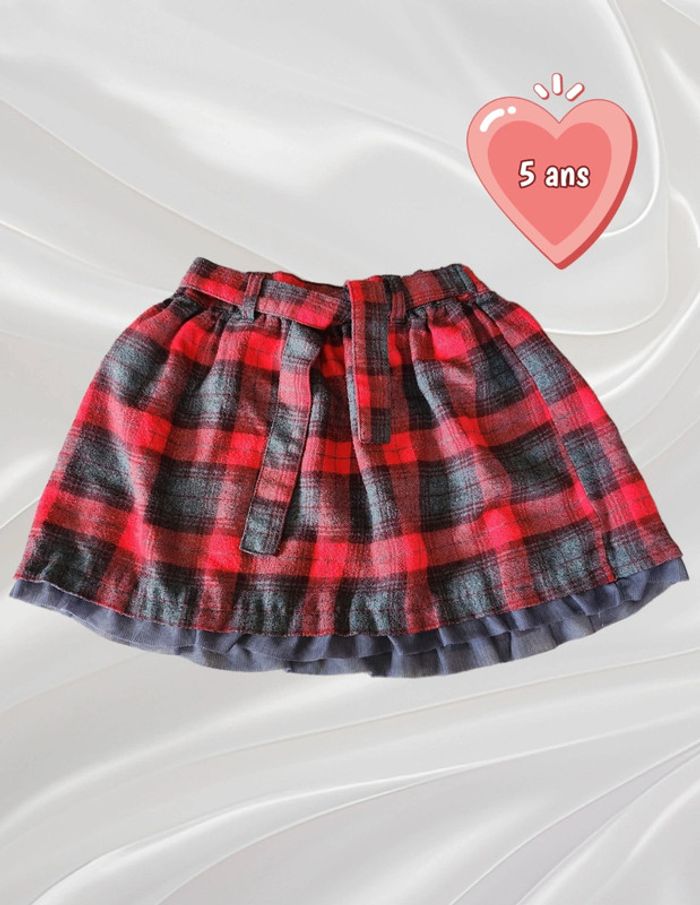 Jupe à carreaux mi-saison 5 ans