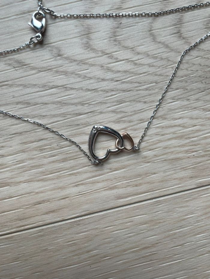 Collier double cœur - photo numéro 6