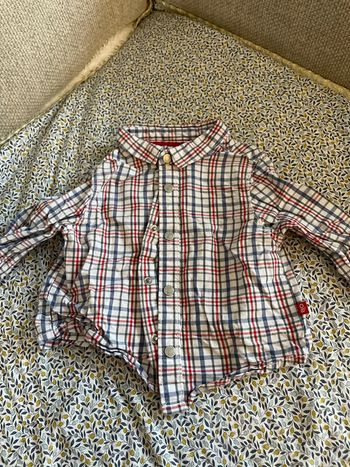 Chemise carreaux Obaibi 3 mois