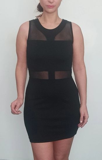 Robe de soirée moulante partie voile taille 36/38