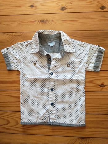 Chemise pois 2 ans