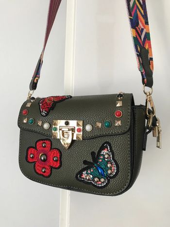 Sac épaule ou bandoulière clous et patch