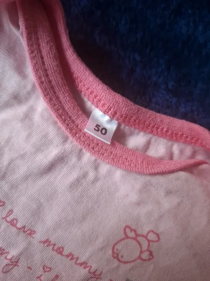 tshirt mommy&daddy rose - photo numéro 3