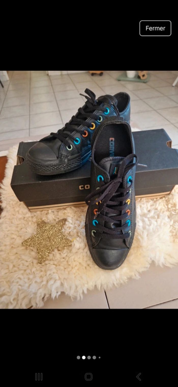 Converse noires 💣 - photo numéro 5