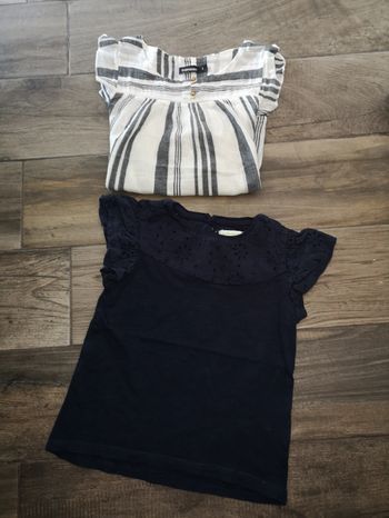 Lot de 2 hauts 6 ans verbaudet et in extenso