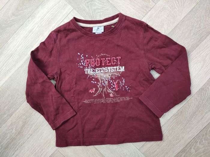 Ensemble mi-saison garçon 4 ans tee-shirt manches longues Cyrillus et pantalon gris - photo numéro 2