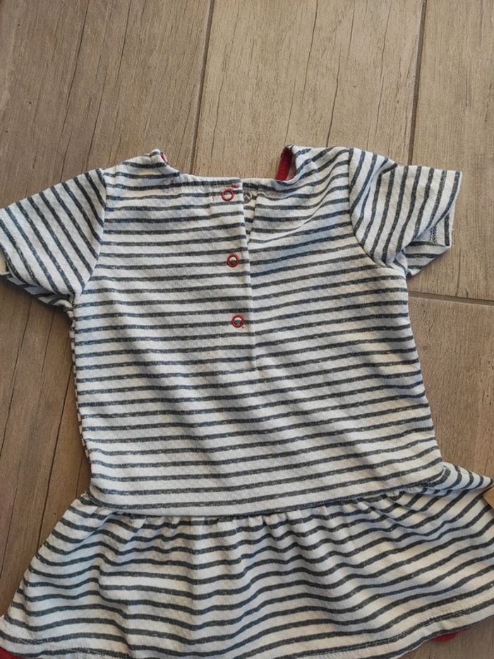 Robe courte marinière 12 mois neuve - photo numéro 4