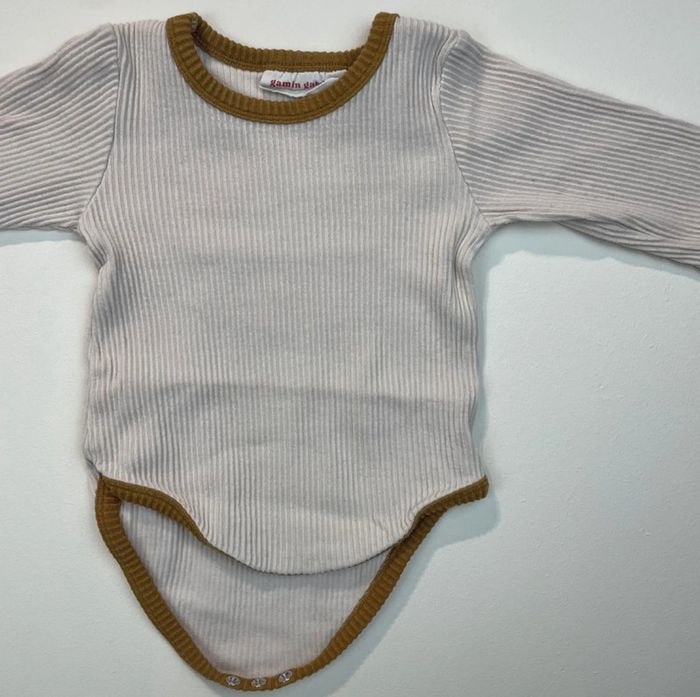 Ensemble gamin gamine 3-6 mois body + bloomer - photo numéro 5