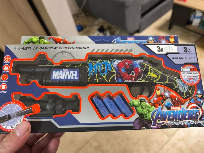 pistolet style nerf avengers