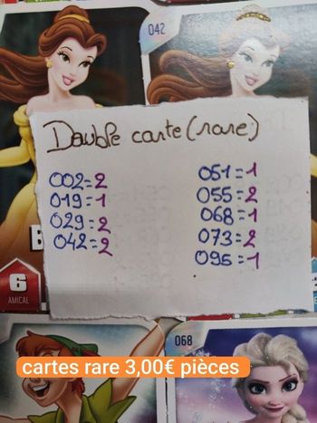 Cartes Disney classique 0.20€ et rare 3,00€🌸 envoie aujourd'hui ou demain