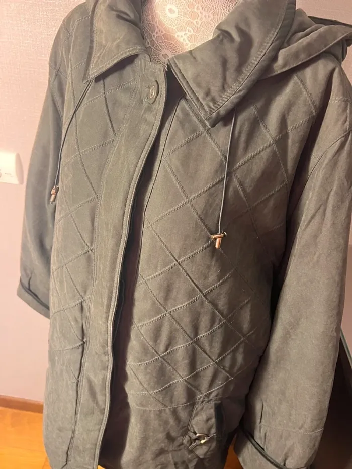 Manteau hiver vert kaki - photo numéro 2