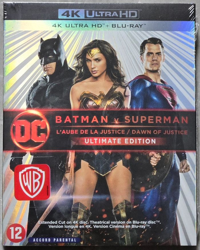 Batman V Superman L'Aube de la Justice Blu-Ray 4k Ultra Hd (Édition Ultimate) neuf sous Blister - photo numéro 2