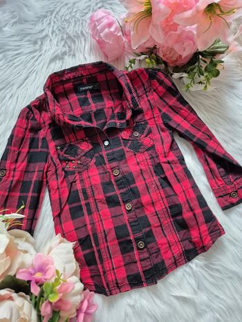 Chemise à carreaux rouge & noir – In Extenso