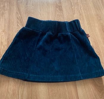 Jupe velours bleu marine 3 ans