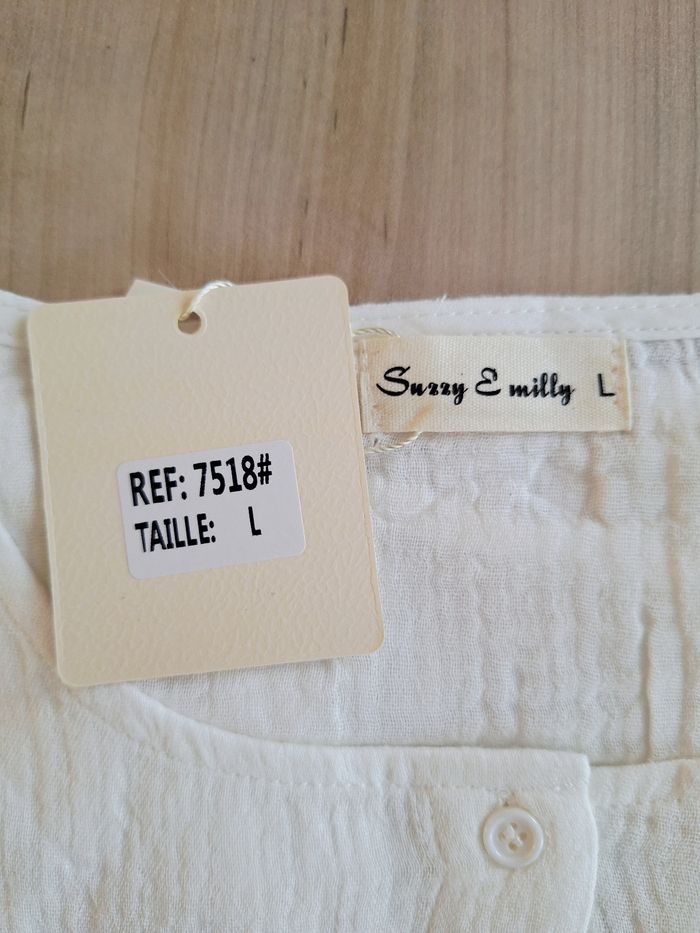 Chemise en coton taille L marque Suzzy & Milly - photo numéro 5