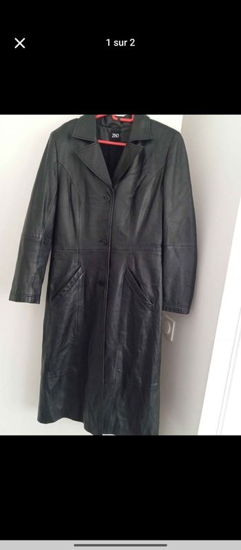 Manteau cuir femme 
