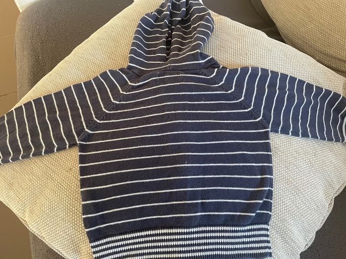 Gilet bleu et gris garçon In Extenso 9 mois - photo numéro 3
