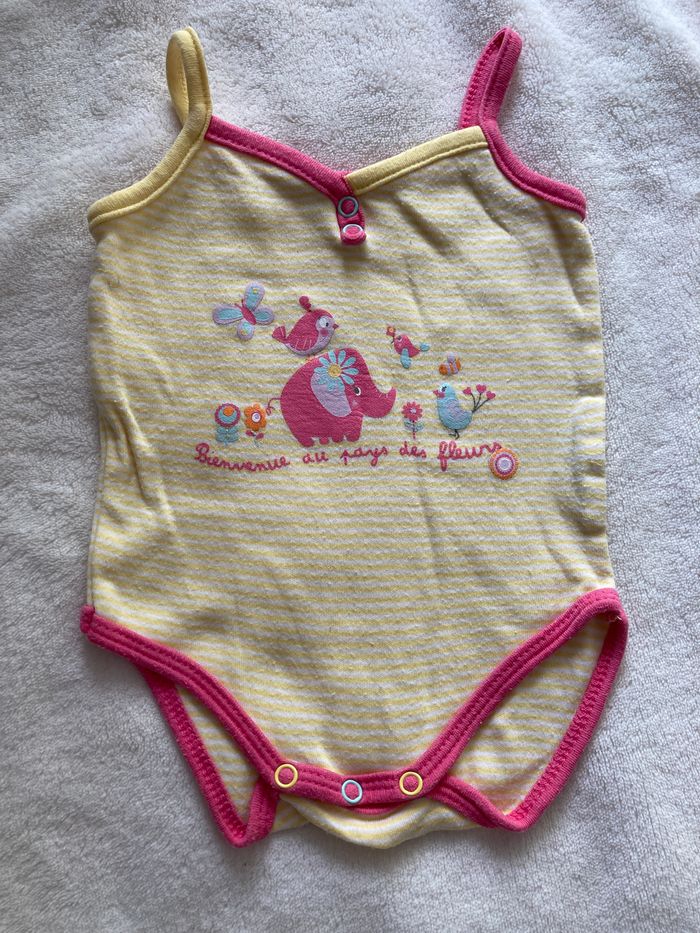 lot 3 bodies petite bretelle avec noeuds bébé 3 mois - photo numéro 4