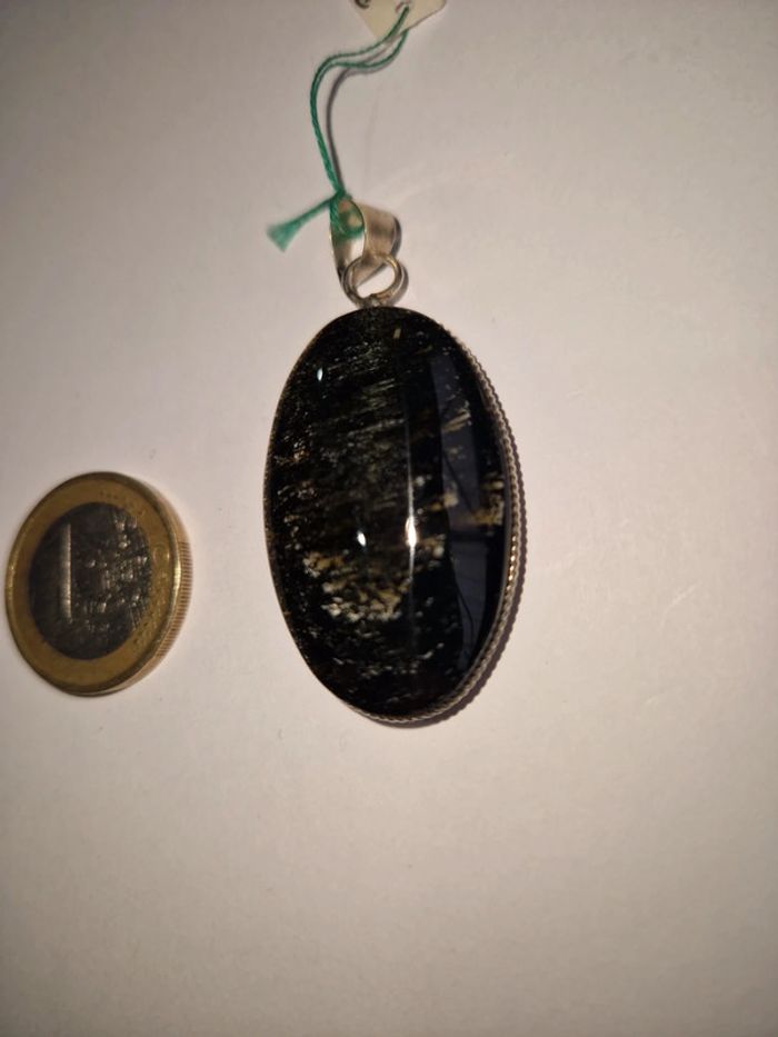 Pendentif obsidienne dorée Mexique - photo numéro 5