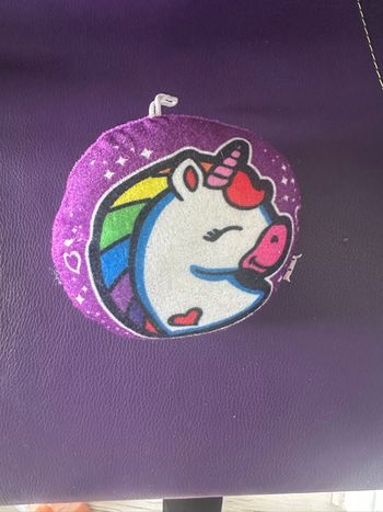 Peluche ronde licorne 