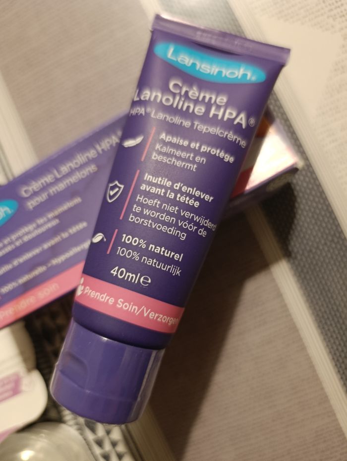 Lot Bout de sein taille S + bout de sein taille M marque Mam + crème mamelons Lanoline - photo numéro 2