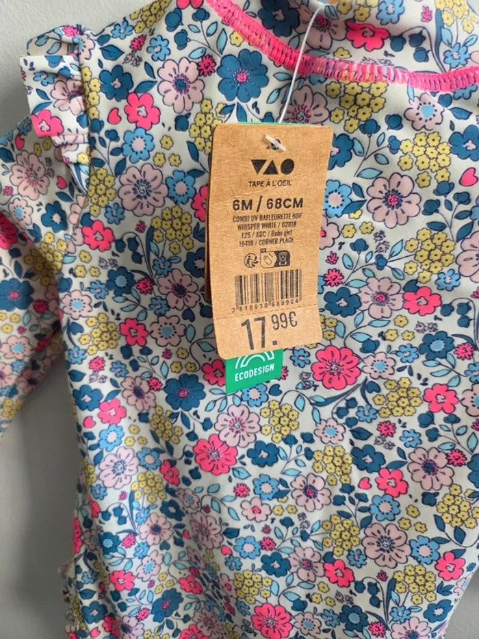 Maillot de bain neuf 6 mois - photo numéro 2