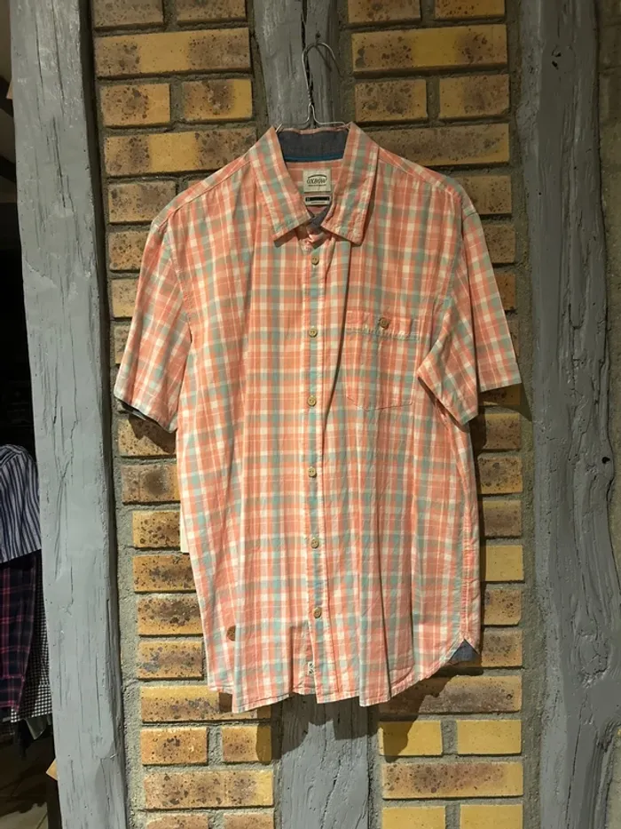 Chemise à carreaux manches courtes homme, oxbow, taille L