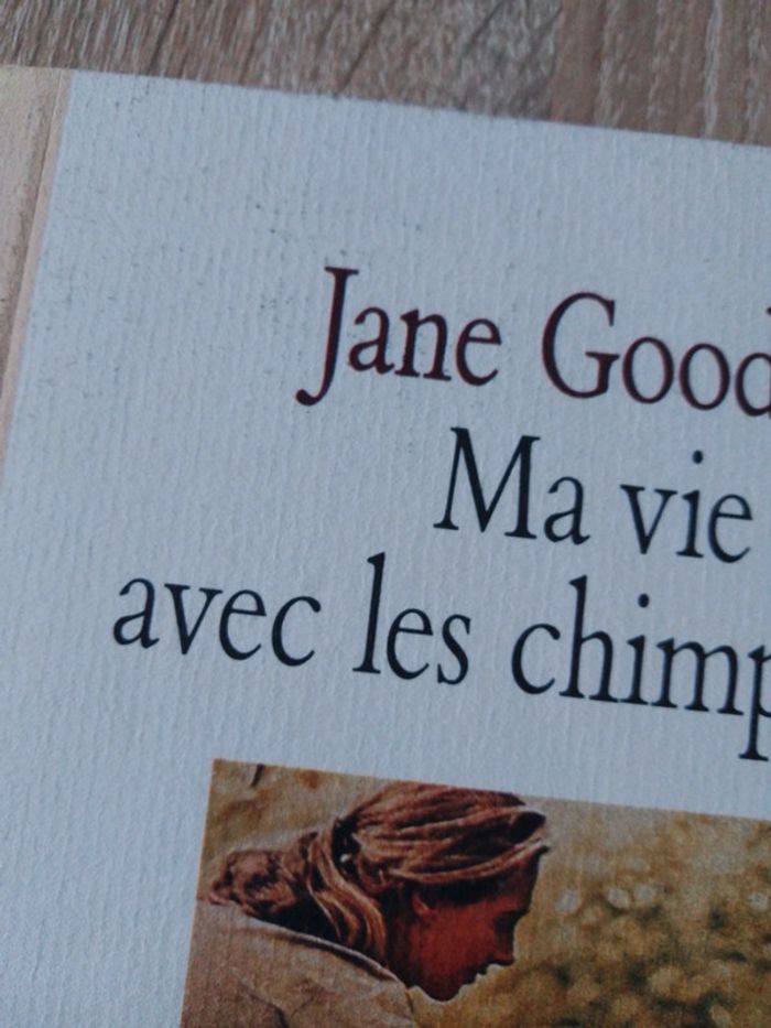 Livre " ma vie avec les chimpanzés" de Jane Goodall - photo numéro 5