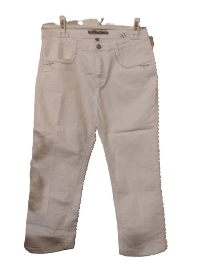 Pantacourt Blanc Via28 Taille 42