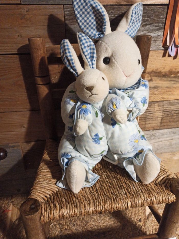 Peluche lapin minouche tbe - photo numéro 2