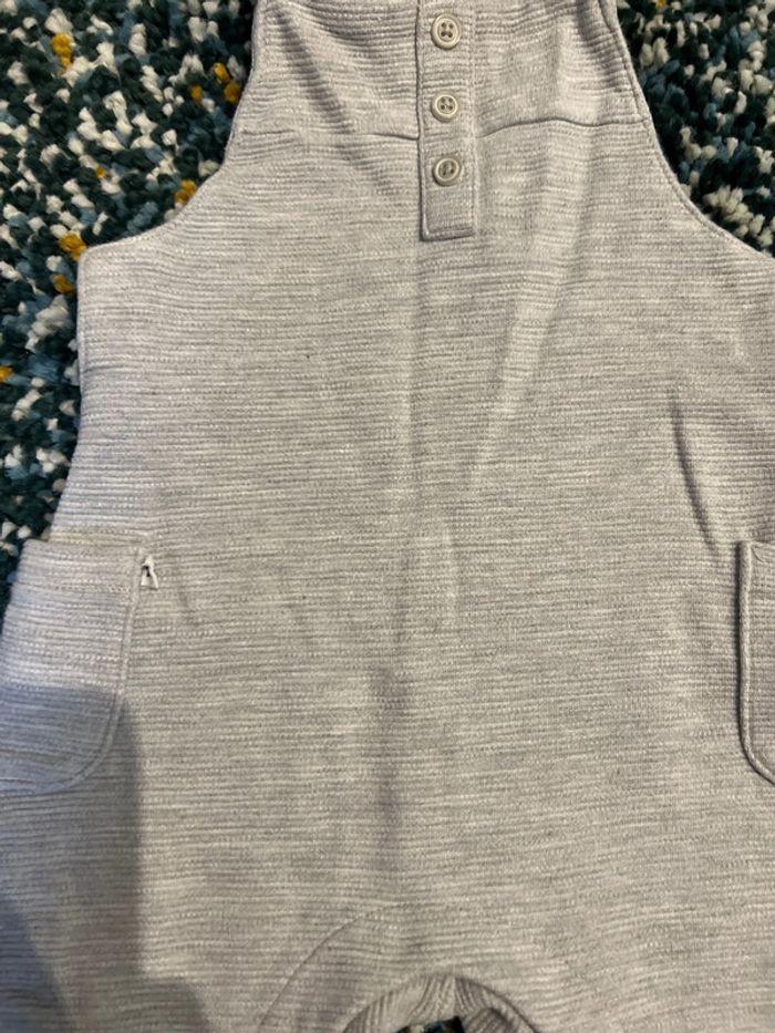 Salopette grise 12 mois - photo numéro 2