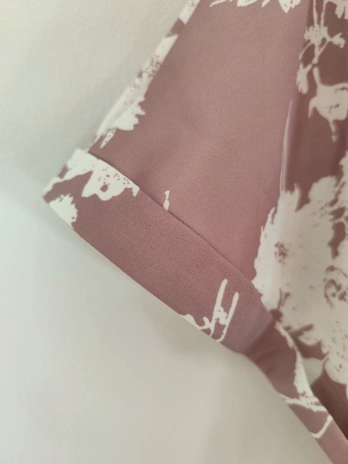 Robe fleurie rose été légère - photo numéro 3