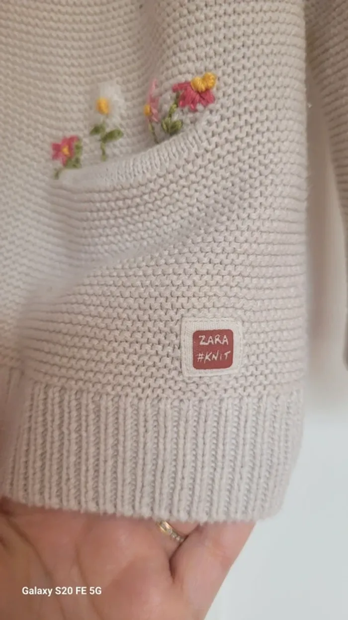 Petit gilet brodé Zara - photo numéro 5