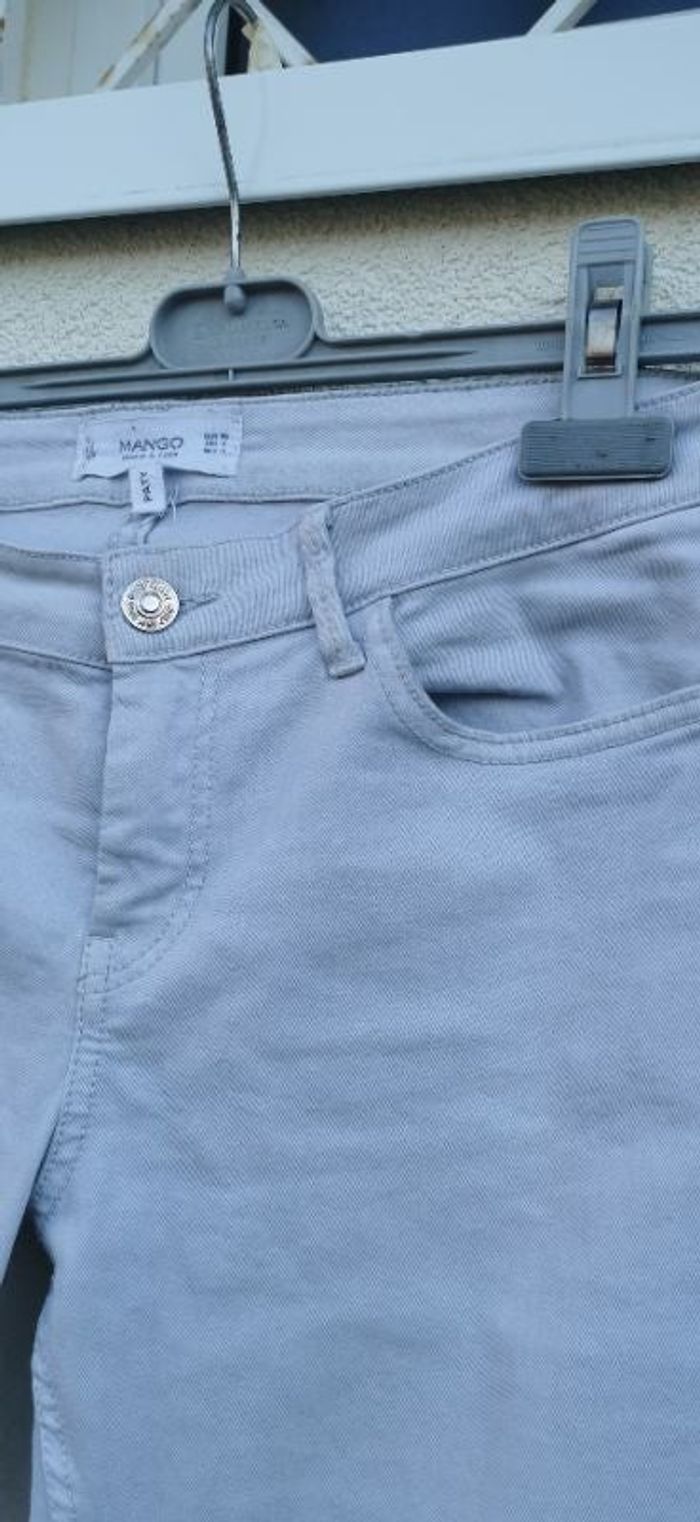 Jean skinny gris clair