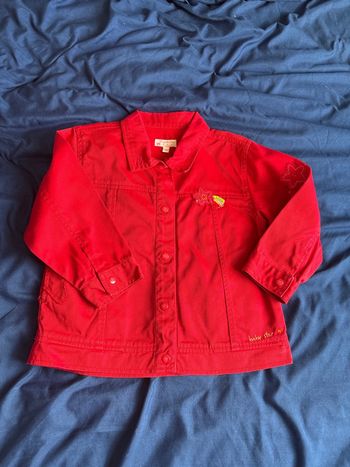 Veste en jeans rouge
